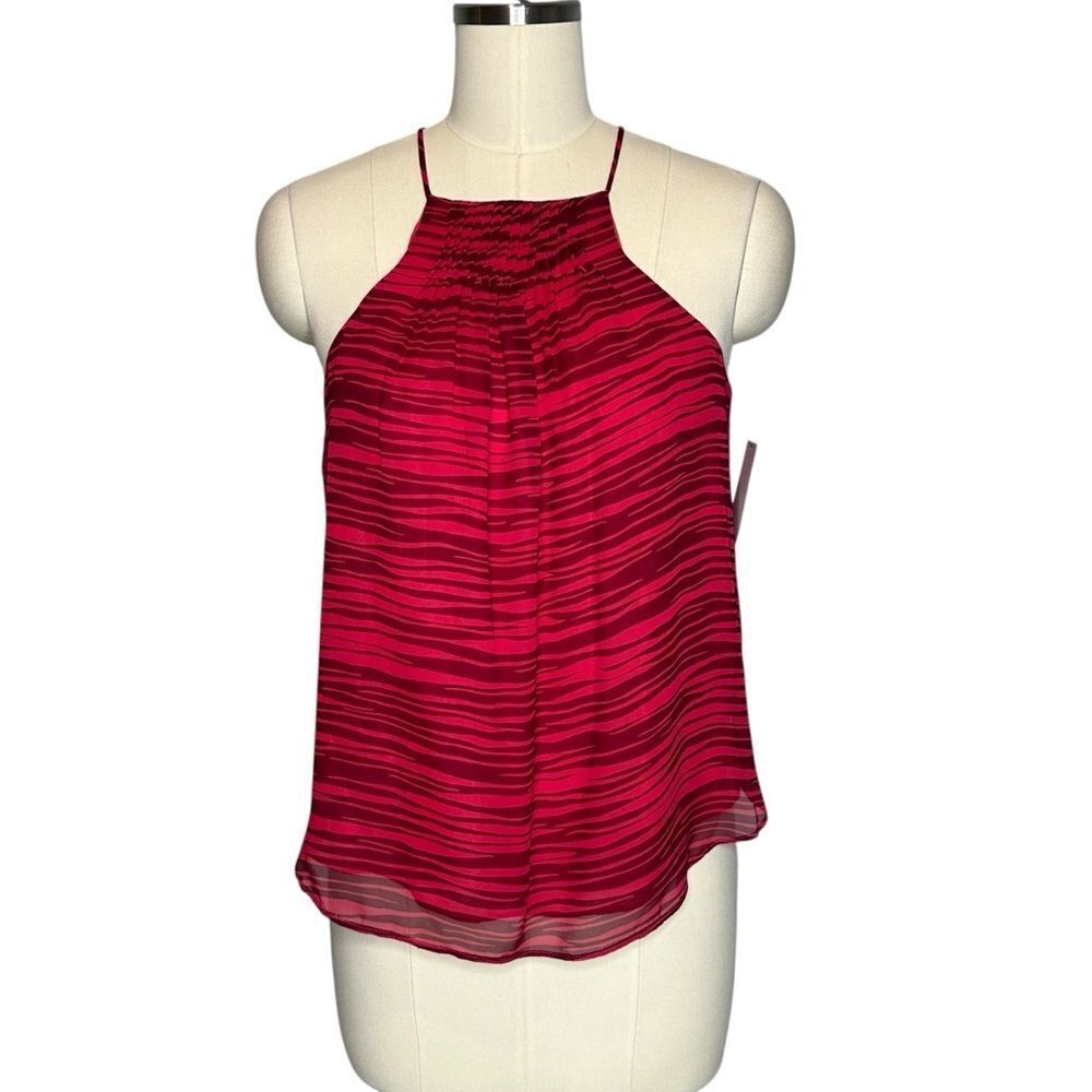 Joie Trianna b Red Silk Halter Tank Top | Size S - Picture 2 of 7